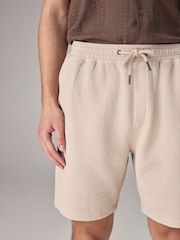 Stone Textured Jersey Shorts - Image 1 of 9