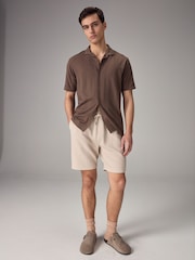 Stone Textured Jersey Shorts - Image 3 of 9