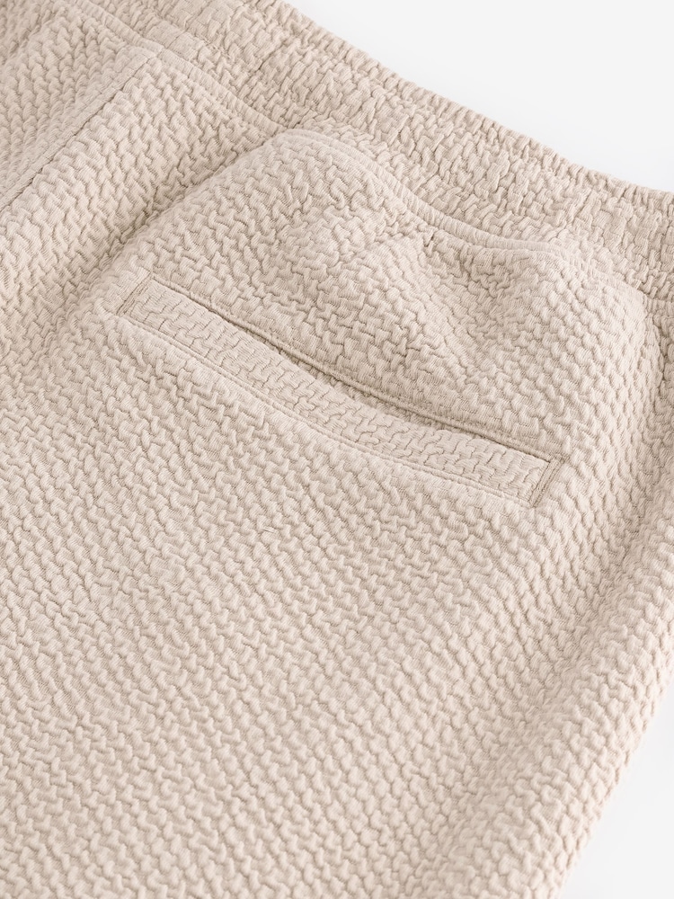 Stone Textured Jersey Shorts - Image 9 of 9