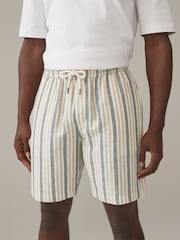 Multi Edit Striped Dock 100% Cotton Shorts - Image 1 of 7