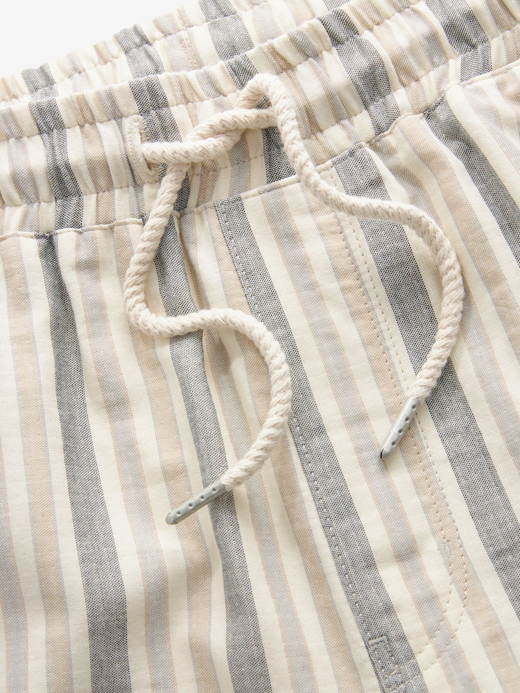 Multi Edit Striped Dock 100% Cotton Shorts - Image 7 of 7