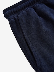 Navy Blue Towelling Jersey Shorts - Image 9 of 10