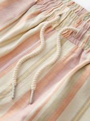 Pink/White Edit Striped Dock 100% Cotton Shorts - Image 10 of 10