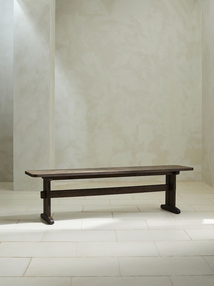 MADE.COM Dark Oak Quinn Dining Bench - Image 2 of 2