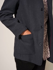White Stuff Grey Finn Melton Jacket - Image 3 of 6