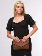 Cultured London Viviane Leather Clutch Bag - Image 1 of 5