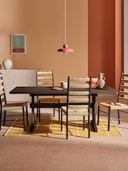 MADE.COM Dark Stain Oak Quinn 6 to 8 Seater Dining Table - Image 1 of 5