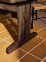 MADE.COM Dark Stain Oak Quinn 6 to 8 Seater Dining Table - Image 2 of 5