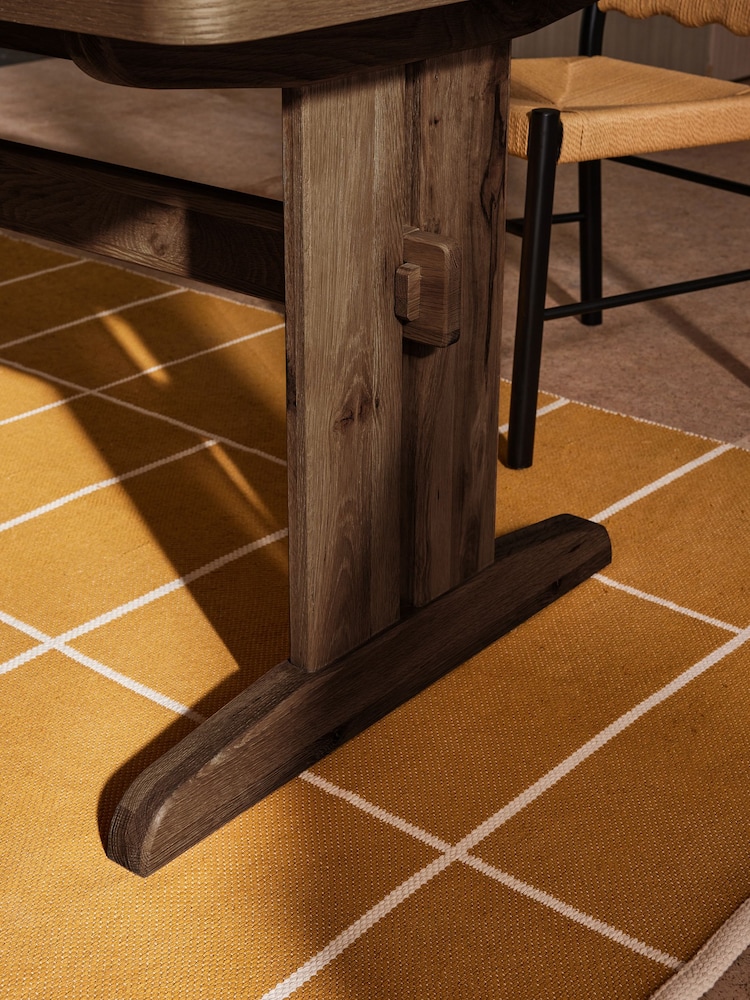 MADE.COM Dark Stain Oak Quinn 6 to 8 Seater Dining Table - Image 2 of 5