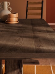 MADE.COM Dark Stain Oak Quinn 6 to 8 Seater Dining Table - Image 3 of 5