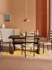 MADE.COM Dark Stain Oak Quinn 6 to 8 Seater Dining Table - Image 4 of 5