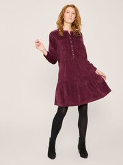 White Stuff Purple Edith Cord Dress - Image 1 of 12