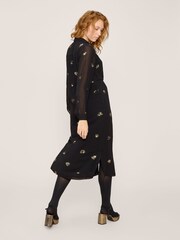 White Stuff Astrid Sequin Black Dress - Image 3 of 14
