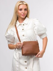 Cultured London Janelle Leather Cross Body Bag - Image 2 of 7