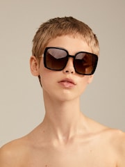 PILGRIM Black JONAN Sunglasses - Image 1 of 5