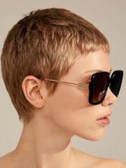 PILGRIM Black JONAN Sunglasses - Image 2 of 5