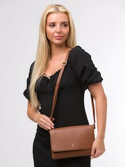 Cultured London Izzy Leather Cross Body Bag - Image 1 of 6