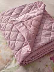 Lipsy Pink Paige Jacquard Quilted Bedspread - Image 3 of 4
