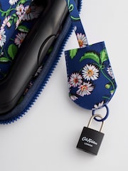 Cath Kidston Navy Daisy Print 4 Wheel Suitcase - Image 10 of 11