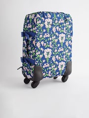 Cath Kidston Navy Daisy Print 4 Wheel Suitcase - Image 4 of 11