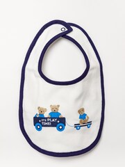 Rock-A-Bye Baby Boutique Baby Blue Teddy Bear Print 100% Cotton Gift Set 5 Piece - Image 4 of 8