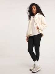 JD Williams Cream Hybrid Zip Through Pullover Jacket - Image 1 of 4