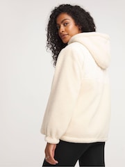 JD Williams Cream Hybrid Zip Through Pullover Jacket - Image 2 of 4