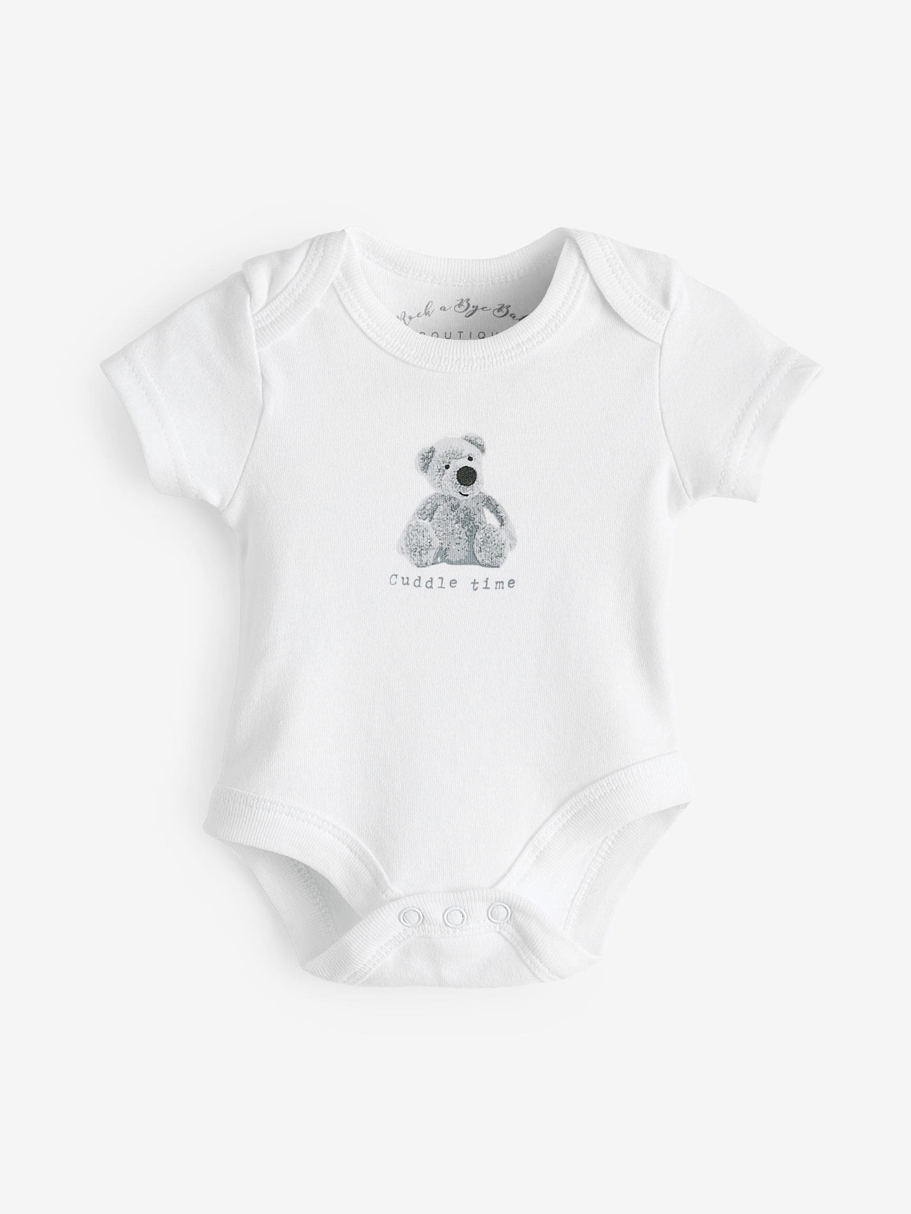 Buy Rock A Bye Baby Boutique Teddy Bear Print Cotton 100 Cotton White 6 Piece Baby Gift Set from the Next UK online shop