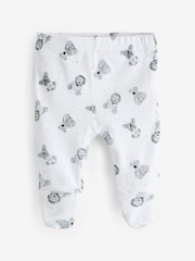 Rock-A-Bye Baby Boutique Teddy Bear Print Cotton 100% Cotton White 6-Piece Baby Gift Set - Image 3 of 7