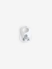 Rock-A-Bye Baby Boutique Teddy Bear Print Cotton 100% Cotton White 6-Piece Baby Gift Set - Image 4 of 7