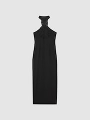 Joslin Silk Halterneck Maxi Dress - Image 2 of 5