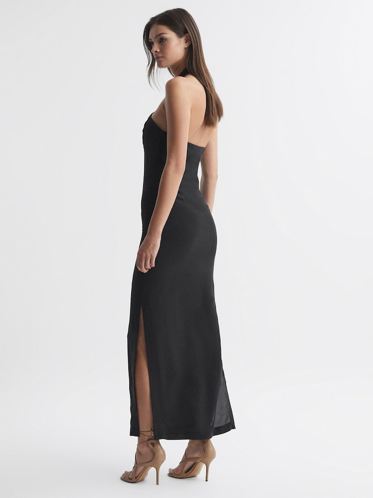 juniper maxi dress in deep violet Baltic Born Womens Johanna Maxi Dress | Deep Moss + Purple Floral | Color: Midnight Floral