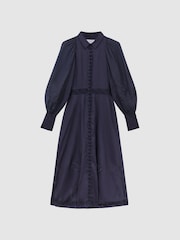 Joslin Linen Shirt Midi Dress - Image 2 of 6