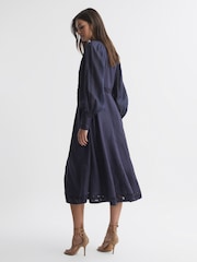 Joslin Linen Shirt Midi Dress - Image 4 of 6