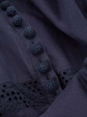 Joslin Linen Shirt Midi Dress - Image 5 of 6