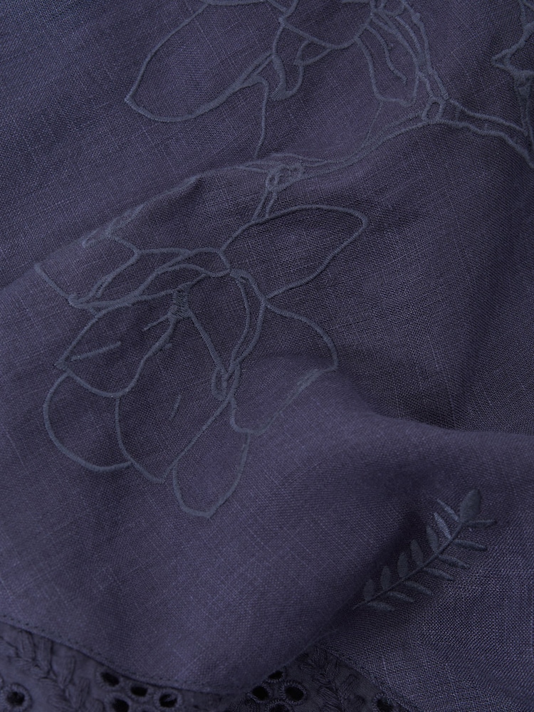 Joslin Linen Shirt Midi Dress - Image 6 of 6
