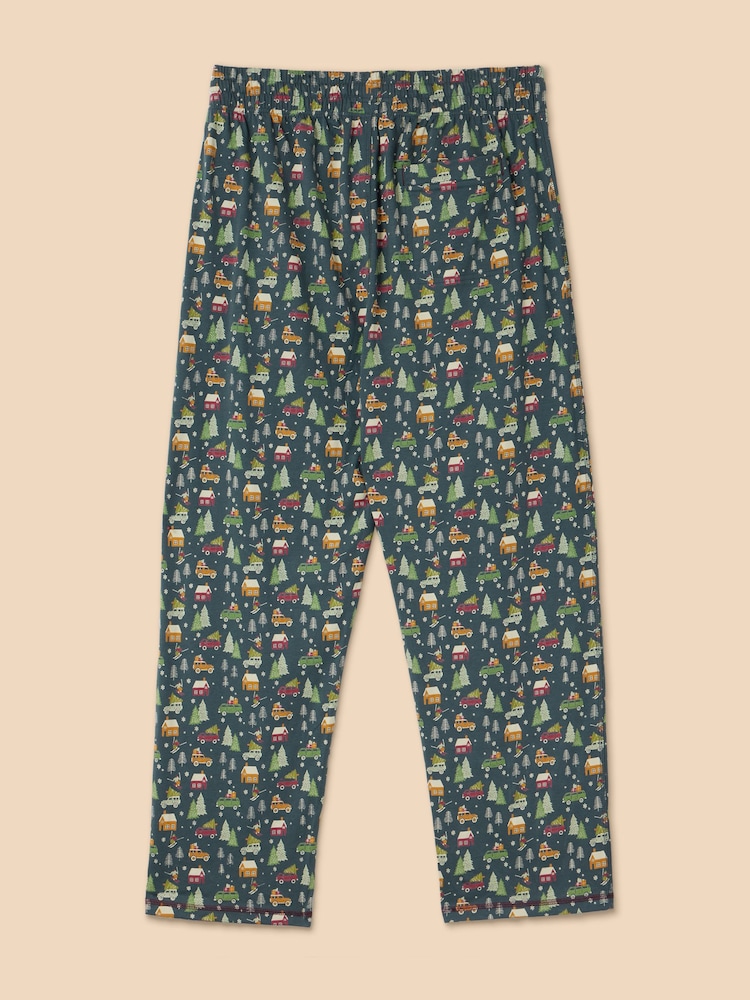 White Stuff Blue Novelty Pyjamas Trousers - Image 2 of 5