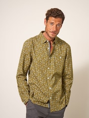 White Stuff Green Scattered Flower Printed Shirt - Image 1 of 1