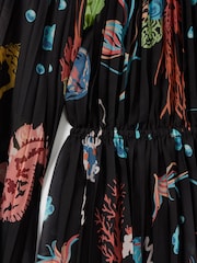 Leo Lin Pleated Bell Sleeve Mini Dress - Image 5 of 5