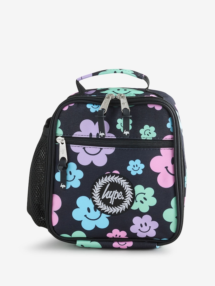 Hype. Ланч-бокс унисекс Happy Flowers черный - Image 1 of 1
