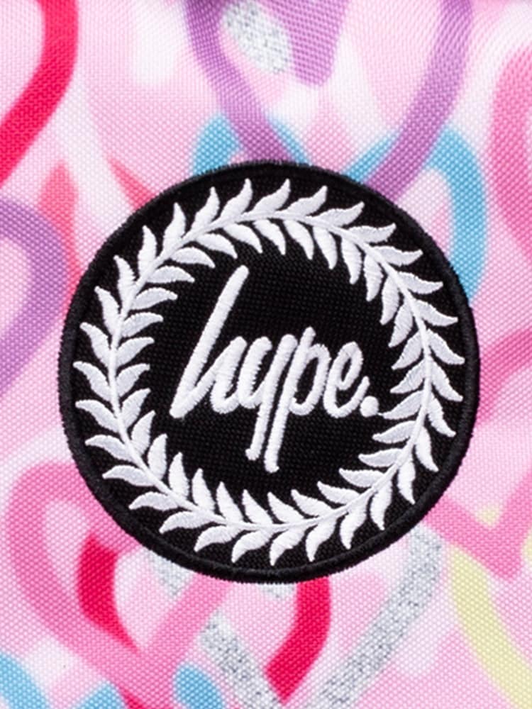 Hype. Kids Pink Graffiti Hearts Backpack - Image 4 of 4