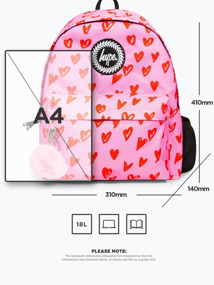 Hype. Scribble Hearts Backpack - Image 9 of 9