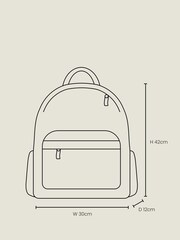 Hype. Kids Chalk Dust Black Backpack - Image 3 of 15