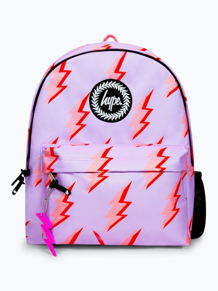 Hype. Kids Purple Lightning Backpack - Image 1 of 13 Hype. Kids Purple Lightning Backpack - Image 1 of 13