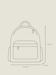 Hype. Multi Pastel Abstract Backpack - Image 3 of 13