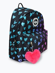 Hype. Scribble Hearts Pom Pom Backpack - Image 4 of 11