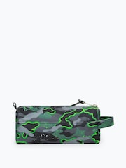 Hype. Unisex Green Glow Camo Pencil Case - Image 2 of 6