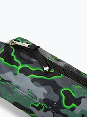 Hype. Unisex Green Glow Camo Pencil Case - Image 5 of 6