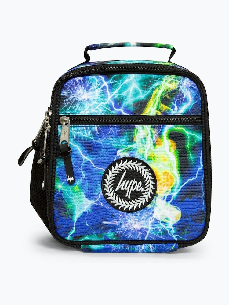 Hype. Unisex Blue Multi Lightning Storm Lunch Box - Image 1 of 1