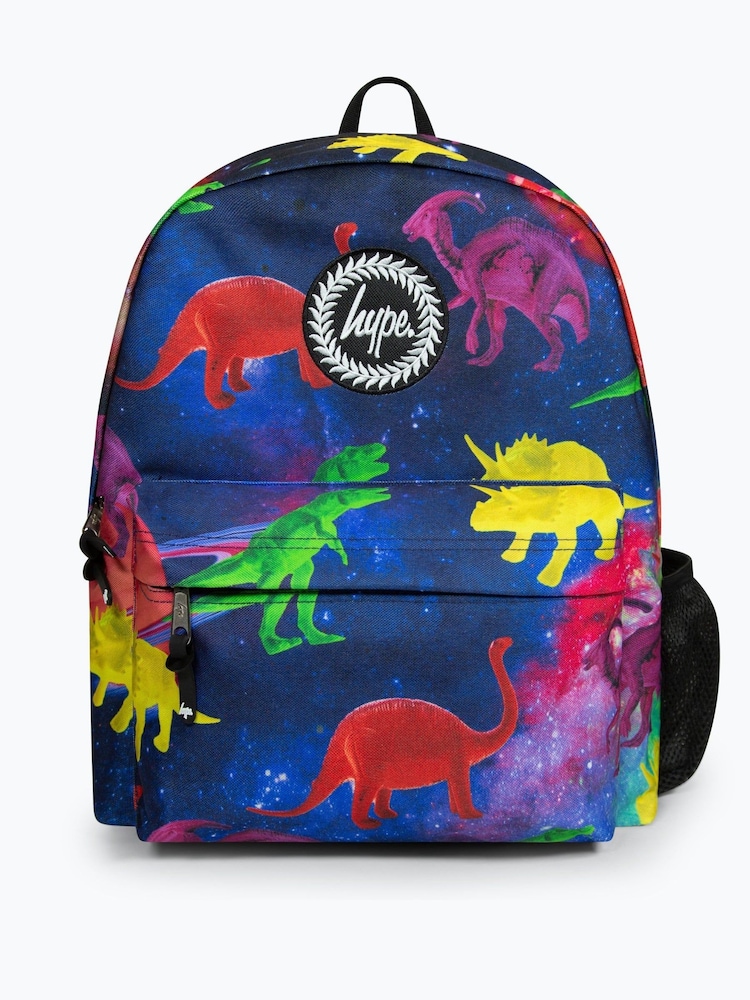 Hype. Multi Space Dinosaurs Badge Backpack - Image 1 of 11